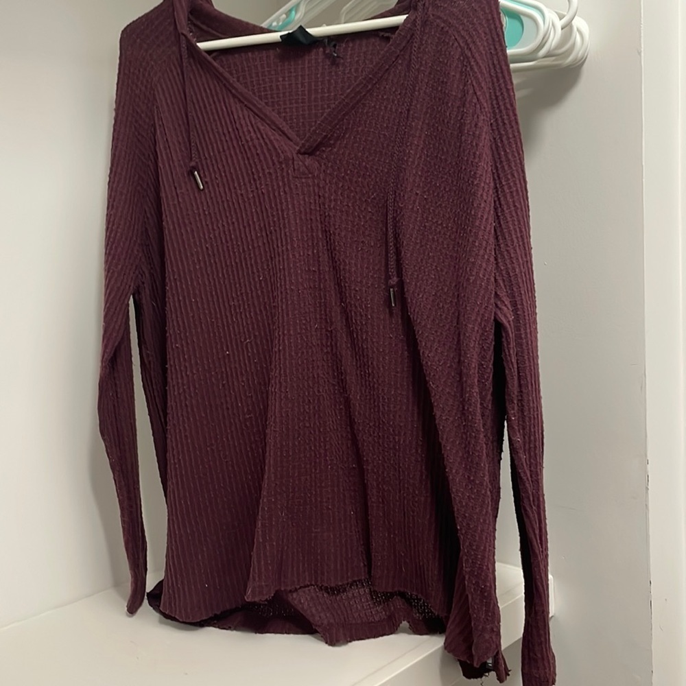 Out From Under Urban Outfitters Waffle Hooded Top